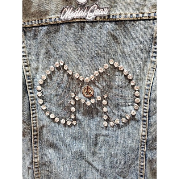Limited-Edition Medal Gear Blue Denim Cotton Long Sleeve Buttons Front Jacket M - Picture 6 of 10